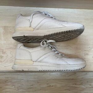 Everlane womens blush-pink leather sneakers, low-top